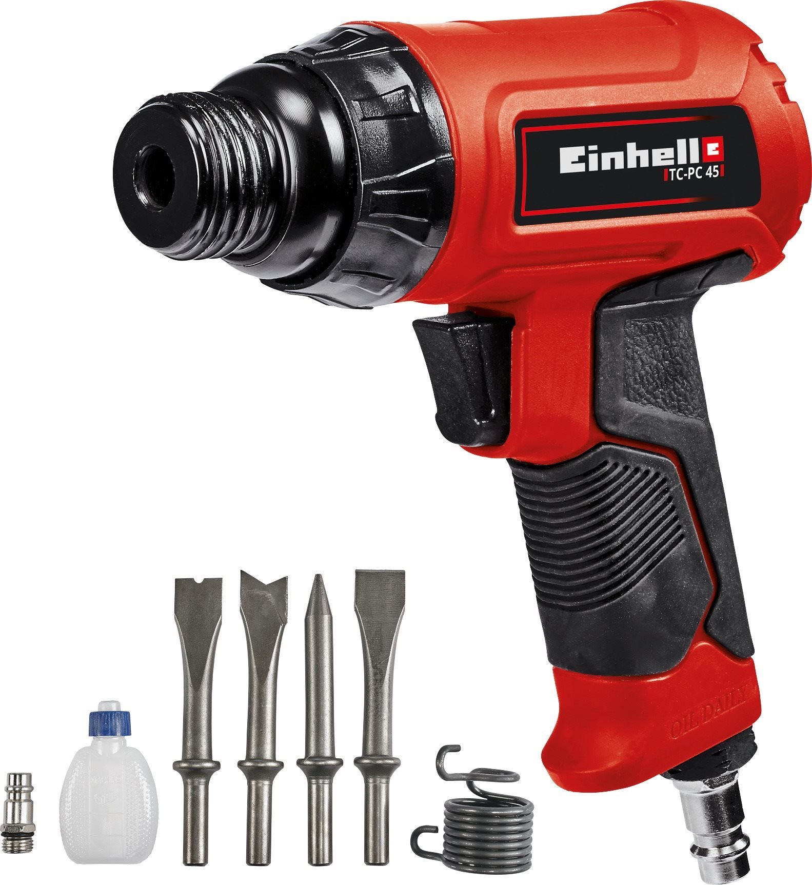 EINHELL Kladivo pneumatické TC-PC 45 s pneumatickým jehlovým oklepávačem (HIGH)
