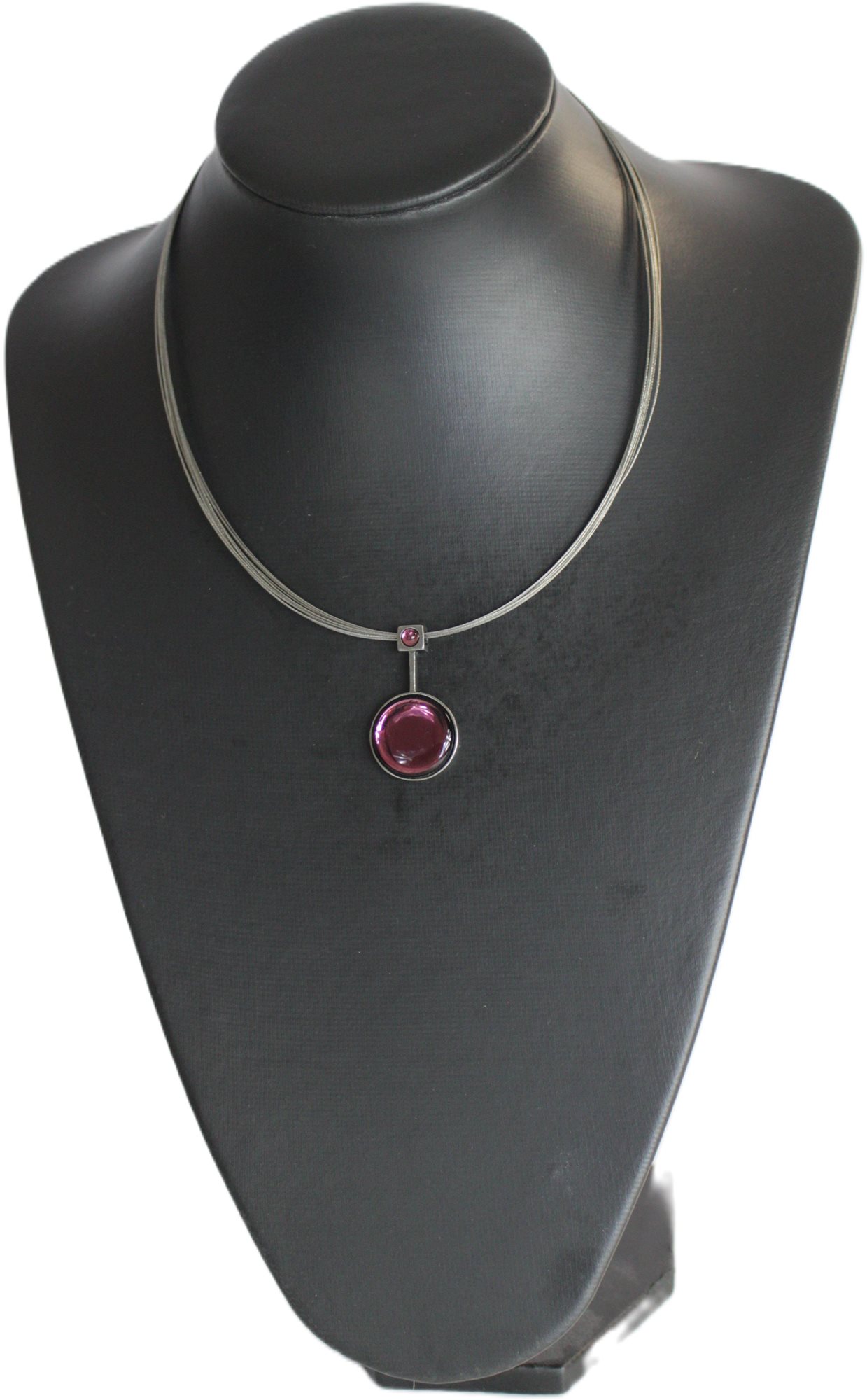 E.L. 7 Kulatý s ligth ametyst sklo