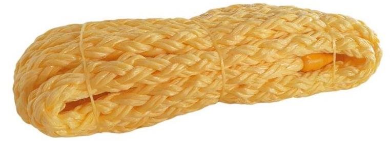 ENPRO Lano pletené bez jádra PP 12 mm - AUTOLANO (18 kN), 5 m, žluté
