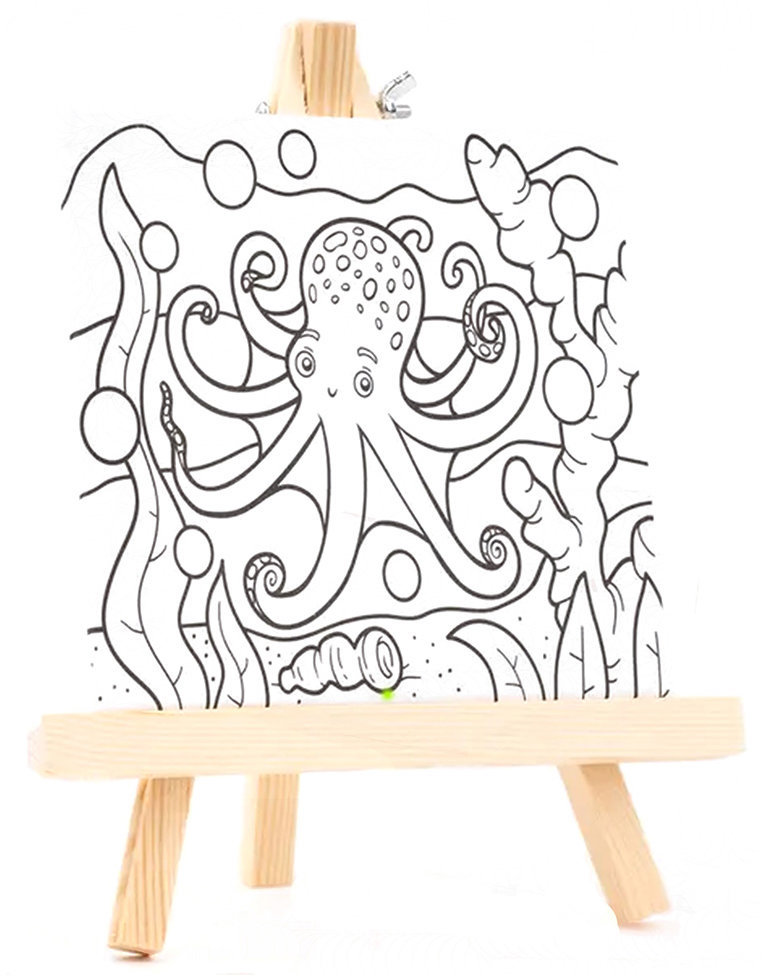 FANDY Plátno s předlohou a stojánkem 176053