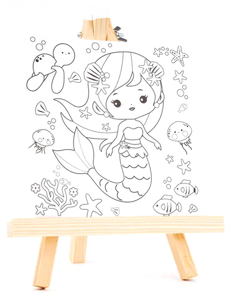 FANDY Plátno s předlohou a stojánkem 176075