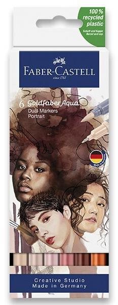FABER-CASTELL Goldfaber Aqua Portrait, 6 barev