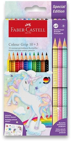 FABER-CASTELL Grip Unicorn, 10+3 barvy