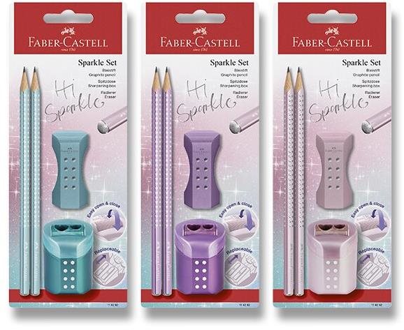FABER-CASTELL Sparkle B, trojhranná - balení 2 ks