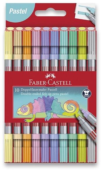 FABER-CASTELL oboustranné, 10 barev, pastelové