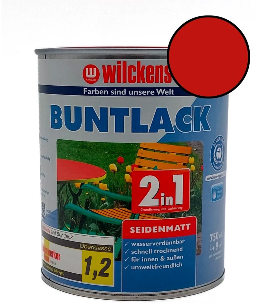 Wilckens Vodouředitelná univerzální akrylátová matná barva 2 v 1 červená, WI.12430000050