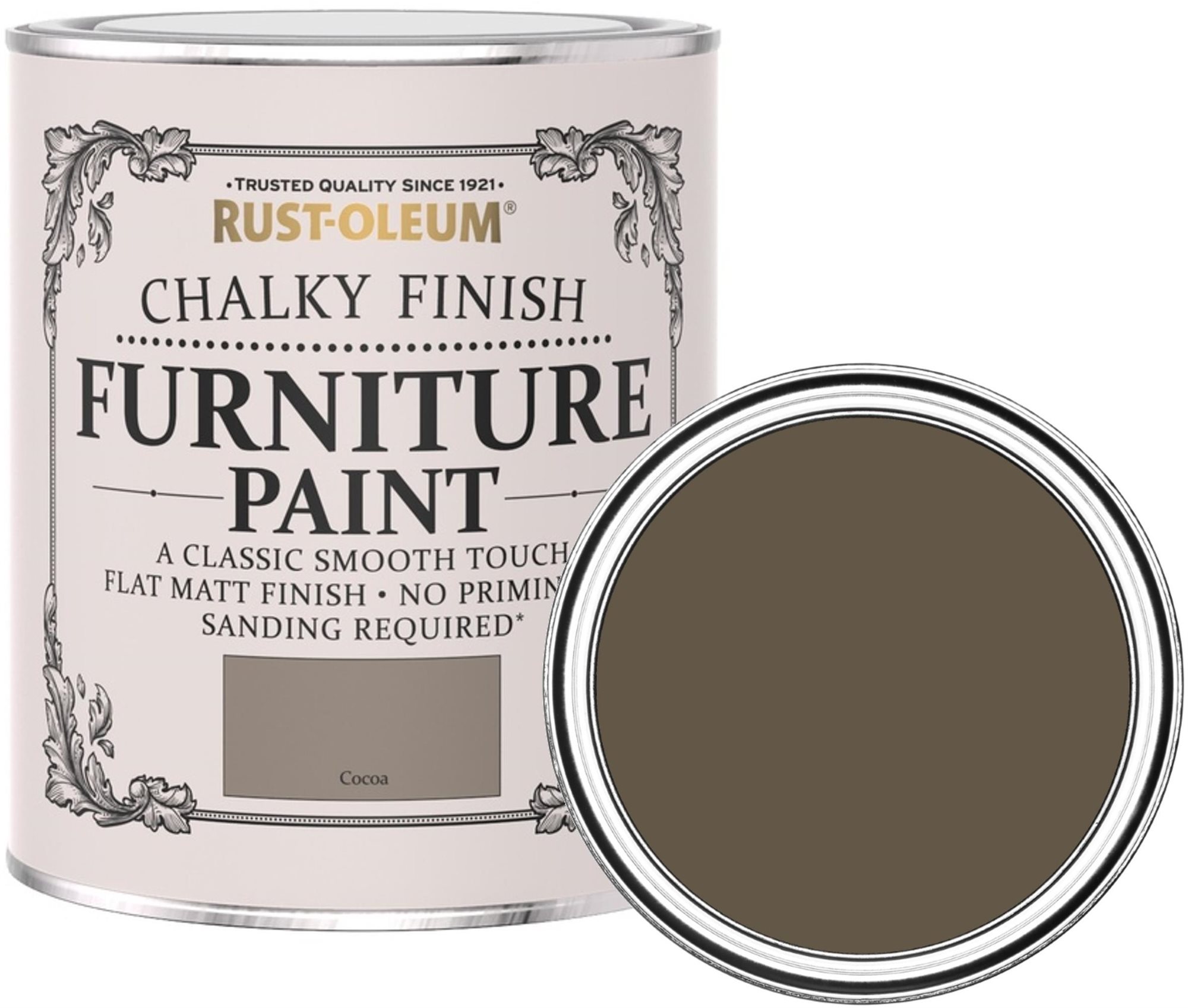 Rust-Oleum Křídová matná barva na nábytek Chalky Finish Furniture Paint hnědá, RO.14005.HU.0.75