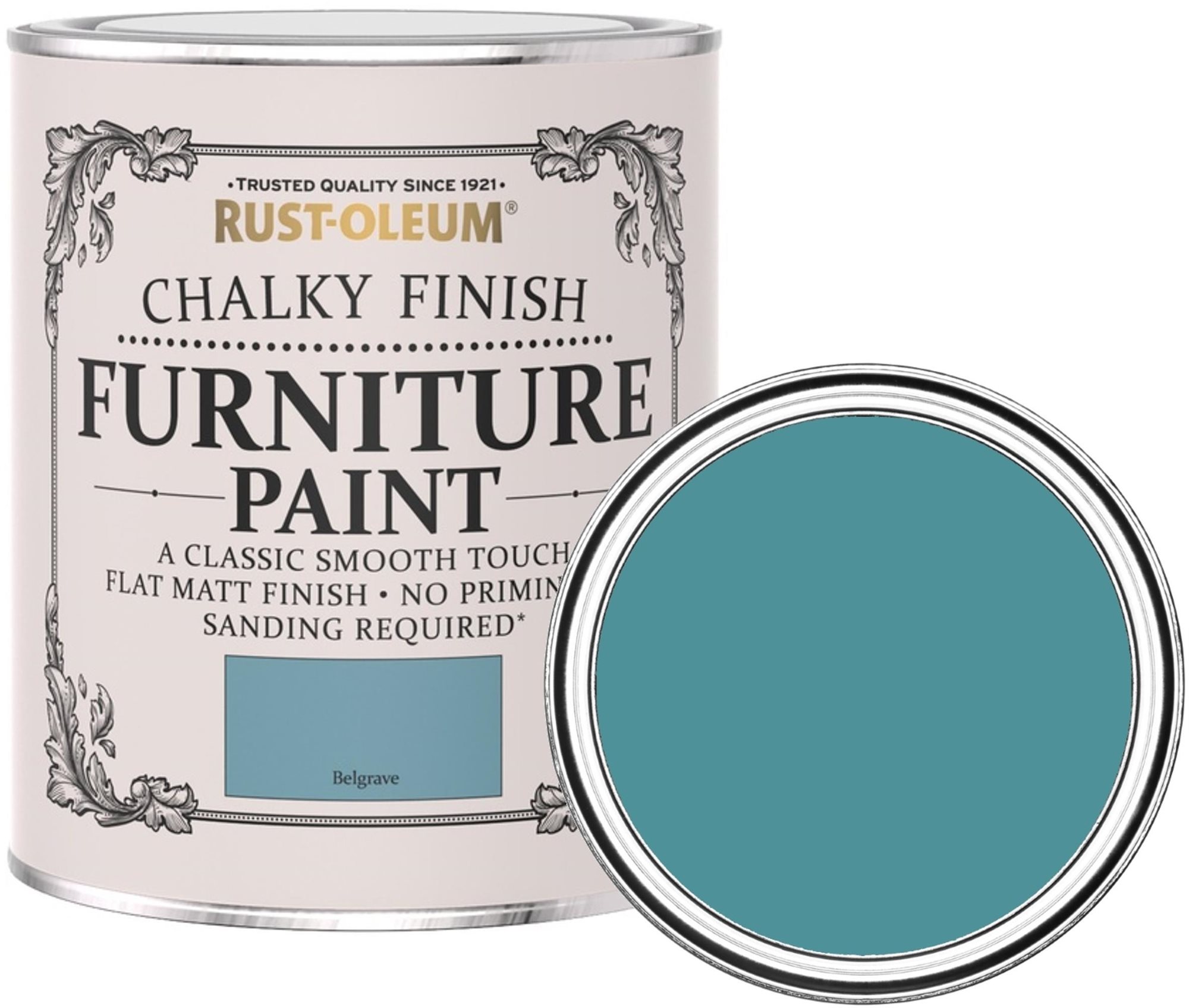 Rust-Oleum Křídová matná barva na nábytek Chalky Finish Furniture Paint modrá, RO.14009.HU.0.75