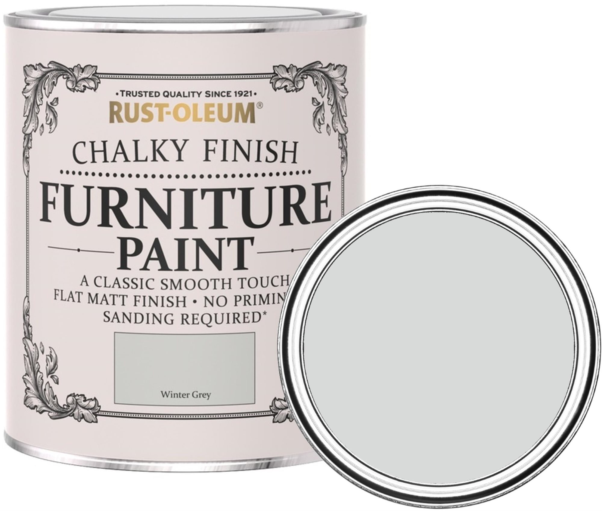 Rust-Oleum Křídová matná barva na nábytek Chalky Finish Furniture Paint, šedá, RO.14013.HU.0.75