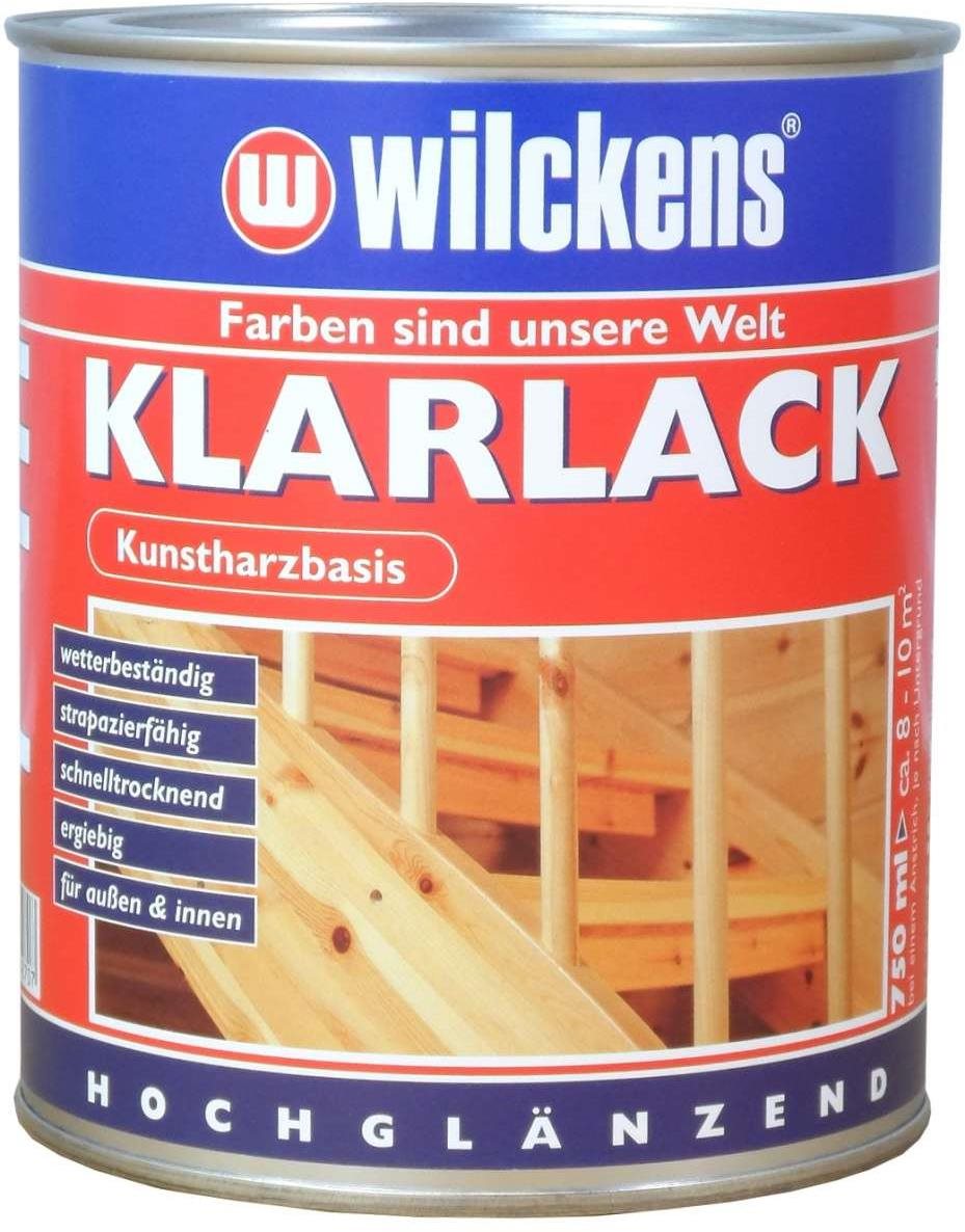 Wilckens Bezbarvý lak na dřevo ve vysokém lesku Klarlack hochglaenzend 750 ml, WI.10000000050
