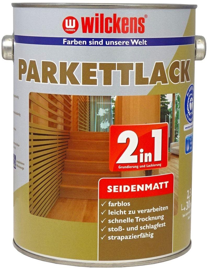 WILCKENS Lak na dřevo, parkety a schody bezbarvý 2 v 1 polomat WI.12400100050