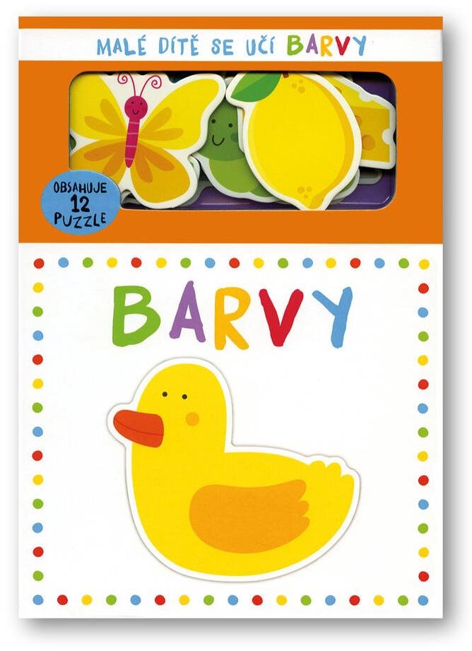Malé dítě se učí barvy: Obsahuje 12 puzzle