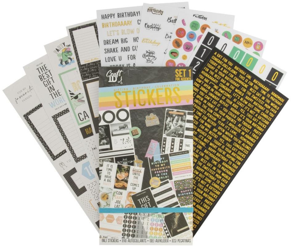 Samolepky se zlacením Black