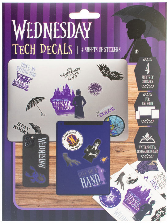 Wednesday samolepky technické