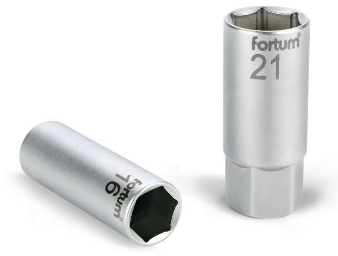 Fortum (4700902) hlavice nástrčná na zapalovací svíčky, 1/2", 16 mm, L 65 mm, 61CrV5