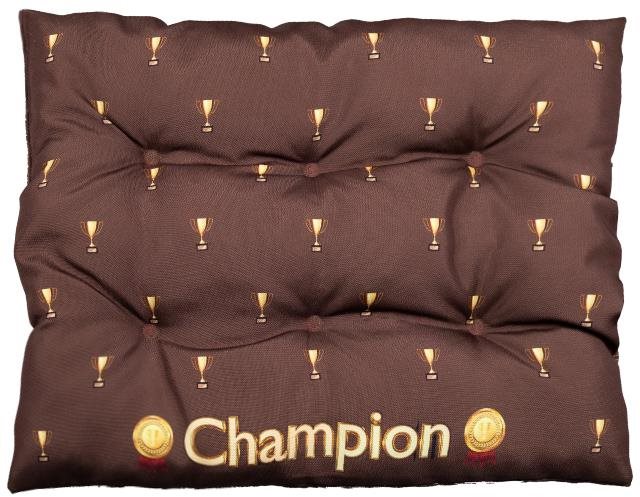 4sleep Pelíšek pro psa XL 100 × 75 cm Champion - hnědý