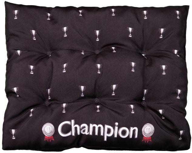 4sleep Pelíšek pro psa XXL 130 × 90 cm Champion - stříbrný