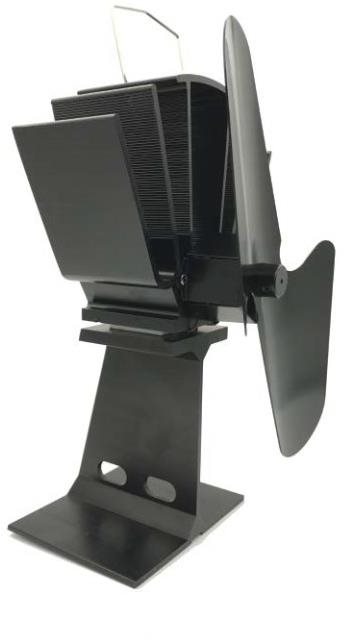 Krbový ventilátor 2 lopatky 20 × 8 × 25 cm černý