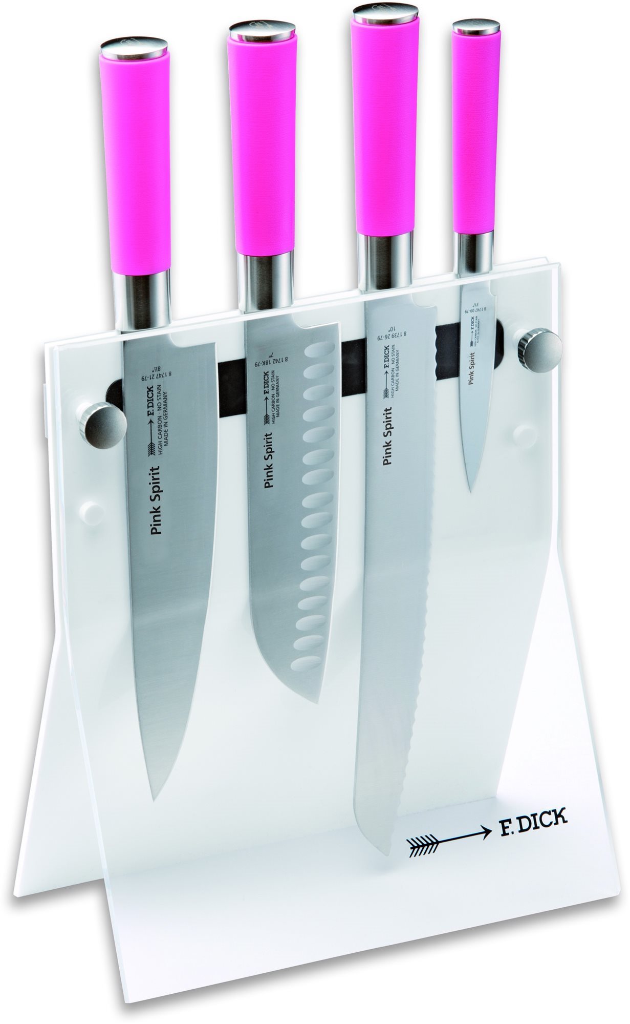 F. Dick Blok s noži 4 ks PINK SPIRIT