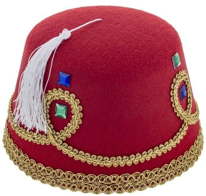 Funny Fashion Klobouk fez s kamínky