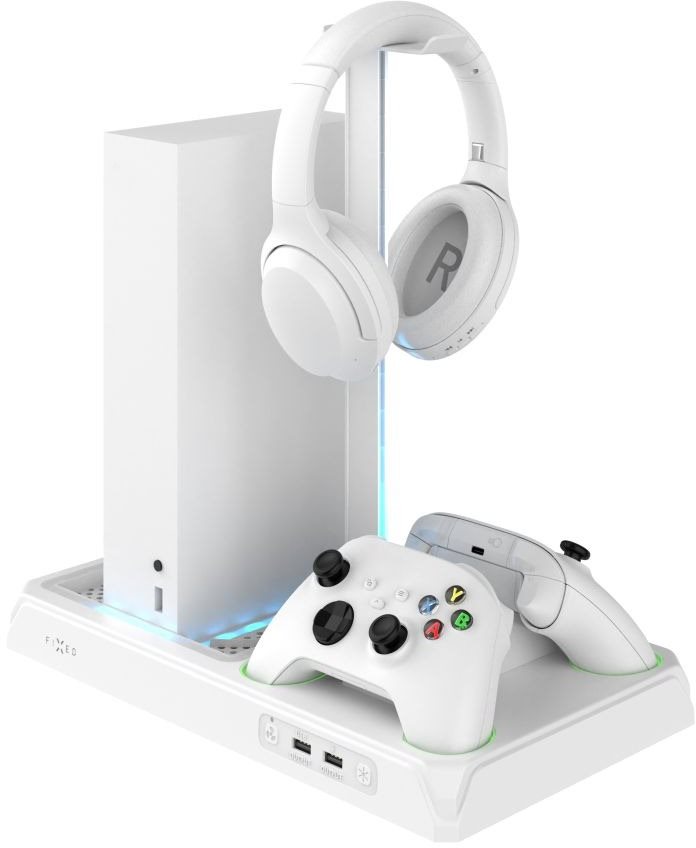 FIXED Multifunctional Stand pro Xbox Series S X s odvětráváním a nabíjením bílá