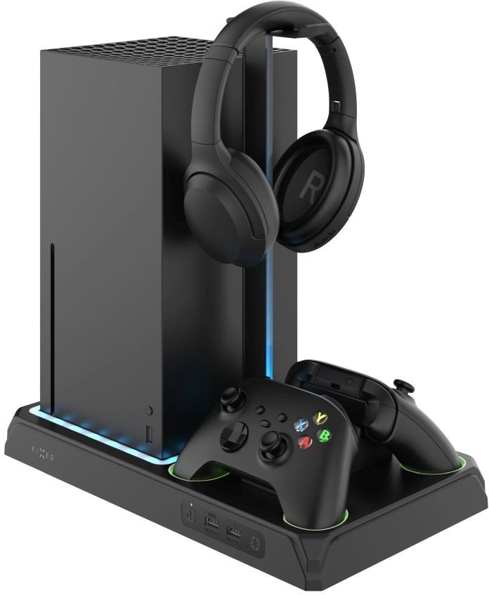 FIXED Multifunctional Stand pro Xbox Series S X s odvětráváním a nabíjením černá