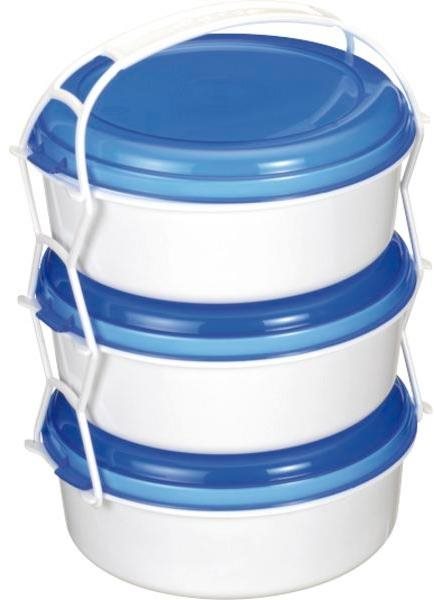 Gastro Jídlonosič třípatrový 1 l, různé barvy, plast