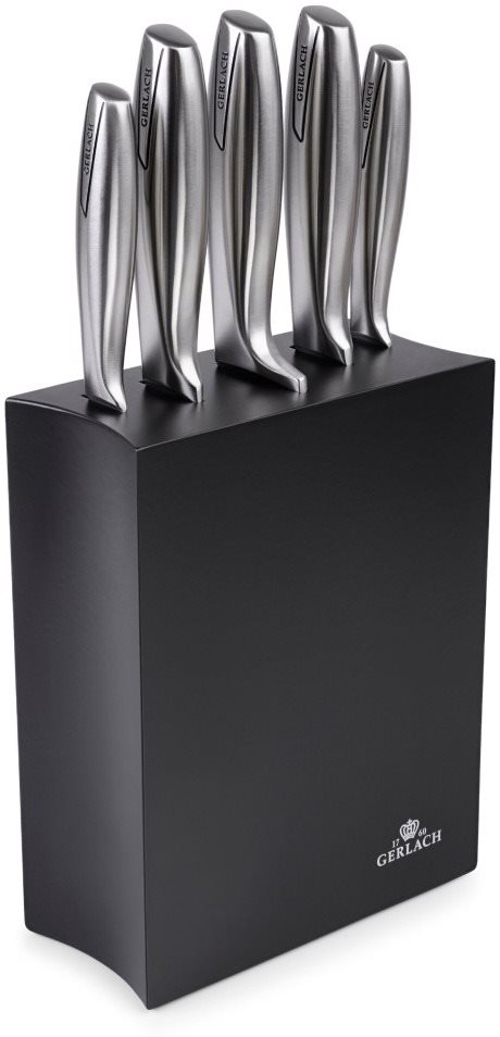 Gerlach Sada nožů v černém bloku 5 ks MODERN