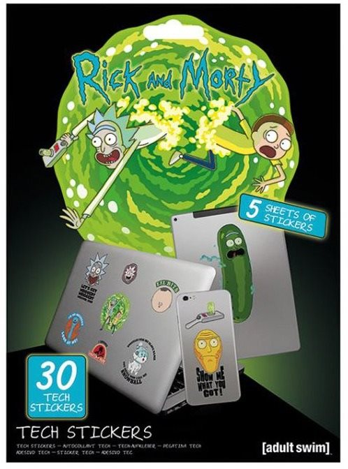 Rick and Morty - Adventures - samolepky na elektroniku (30ks)