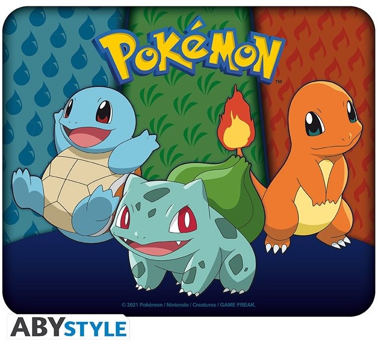 Pokémon - Starters Kanto - Podložka pod myš
