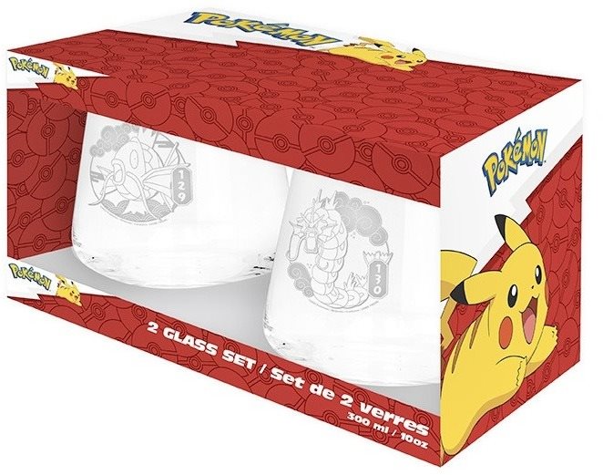 Pokémon - Magikarp and Gyarados - sklenice 2ks