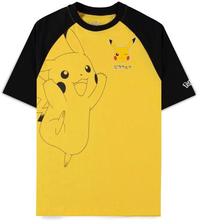 Pokémon - Pikachu Black and Yellow - tričko XS