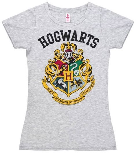 Harry Potter - Hogwarts Logo - tričko dámské S