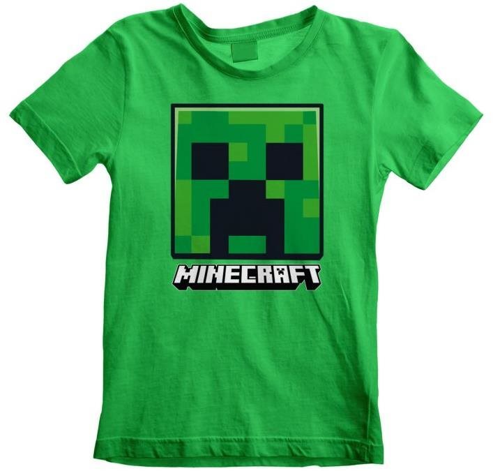 Minecraft - Creeper Face - dětské tričko - 9-11 let