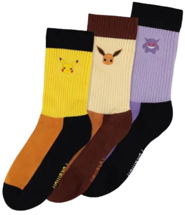 Pokémon Crew 3 páry, EU 39-42 - ponožky