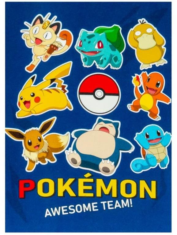 Pokémon: Awesome Team - fleece deka