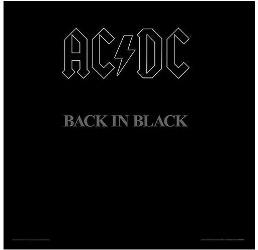 AC/DC: Back in Black - plakát v rámu