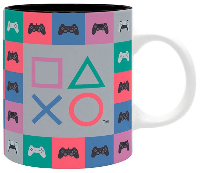 Playstation - 5 generations of gamepads - Hrnek