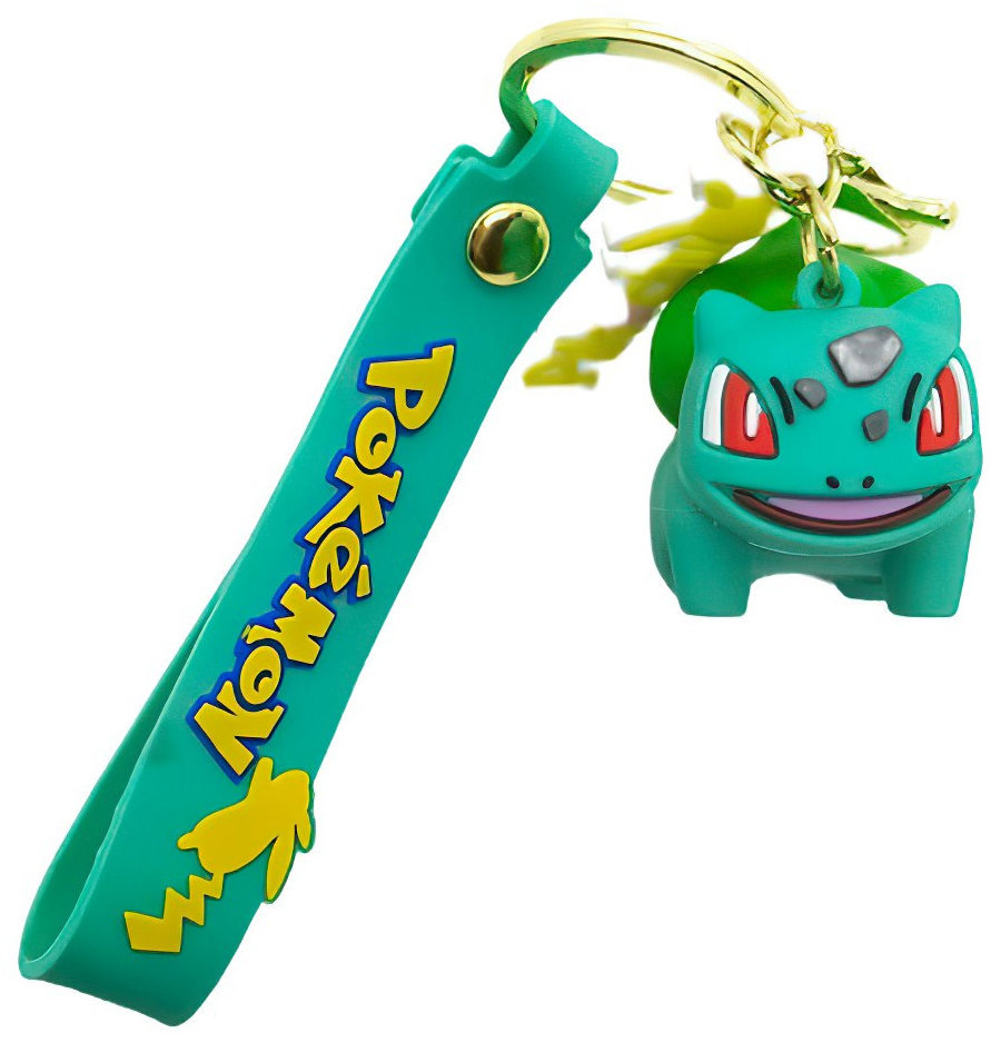 Dětská klíčenka Pokémon Bulbasaur s poutkem a karabinou