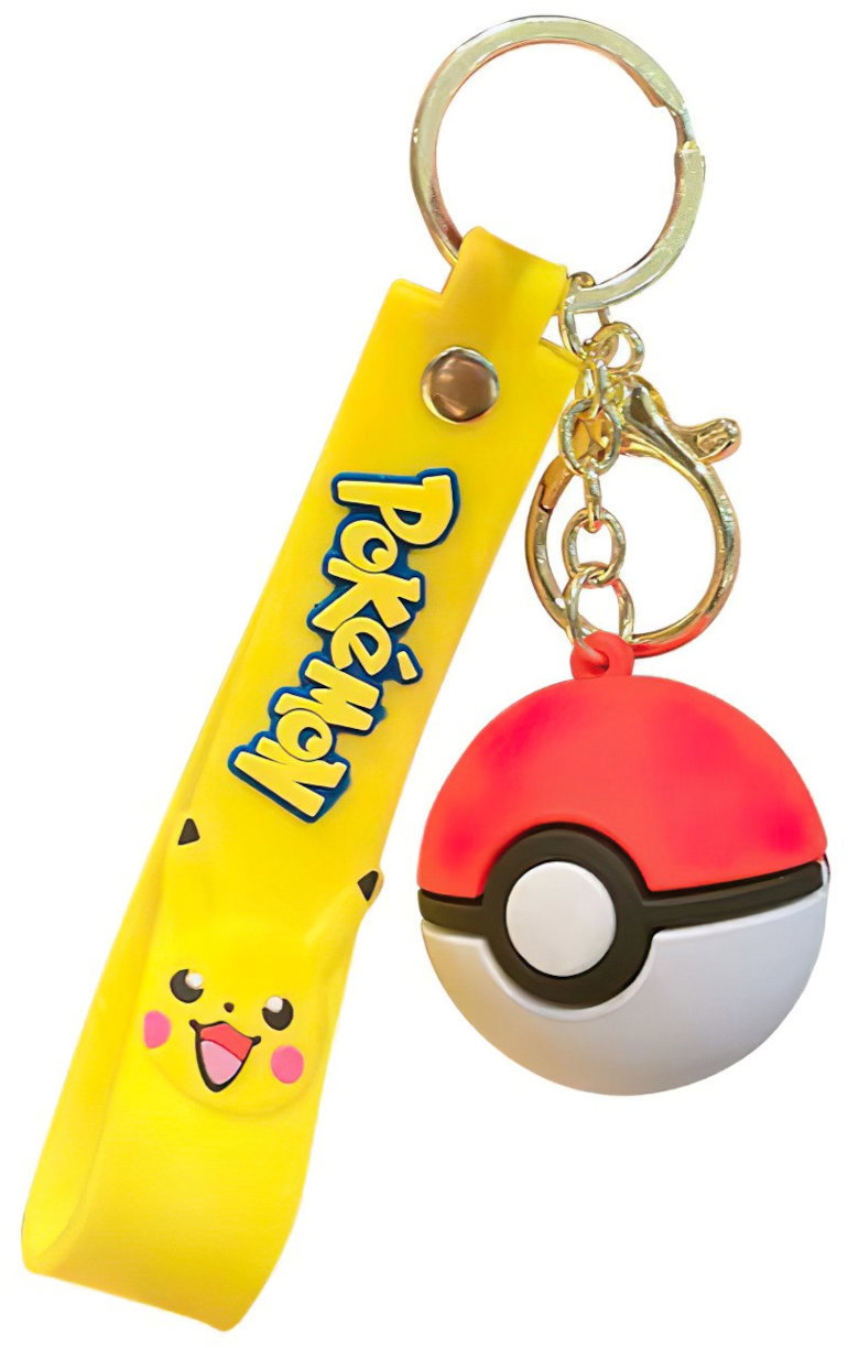 Dětská klíčenka Pokémon Pokébal s poutkem a karabinou