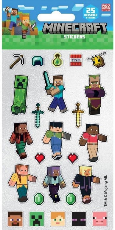 Minecraft: Glow icons - samolepky