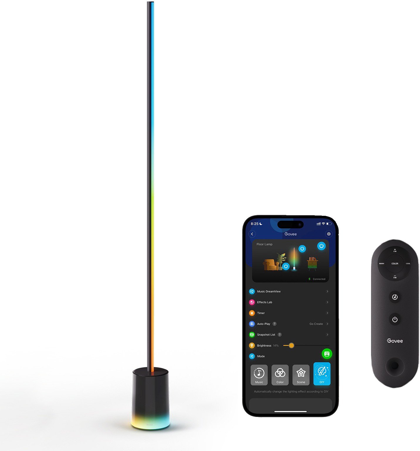 Govee Floor Lamp 2 RGBICWW Smart lampa + ovladač - Matter