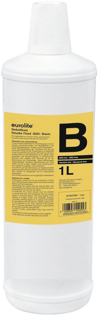 Eurolite náplň do výrobníku mlhy -B2D- basic 1l