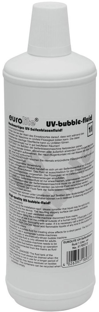 Eurolite UV "Bubble" náplň do výrobníku bublin červená, 1l