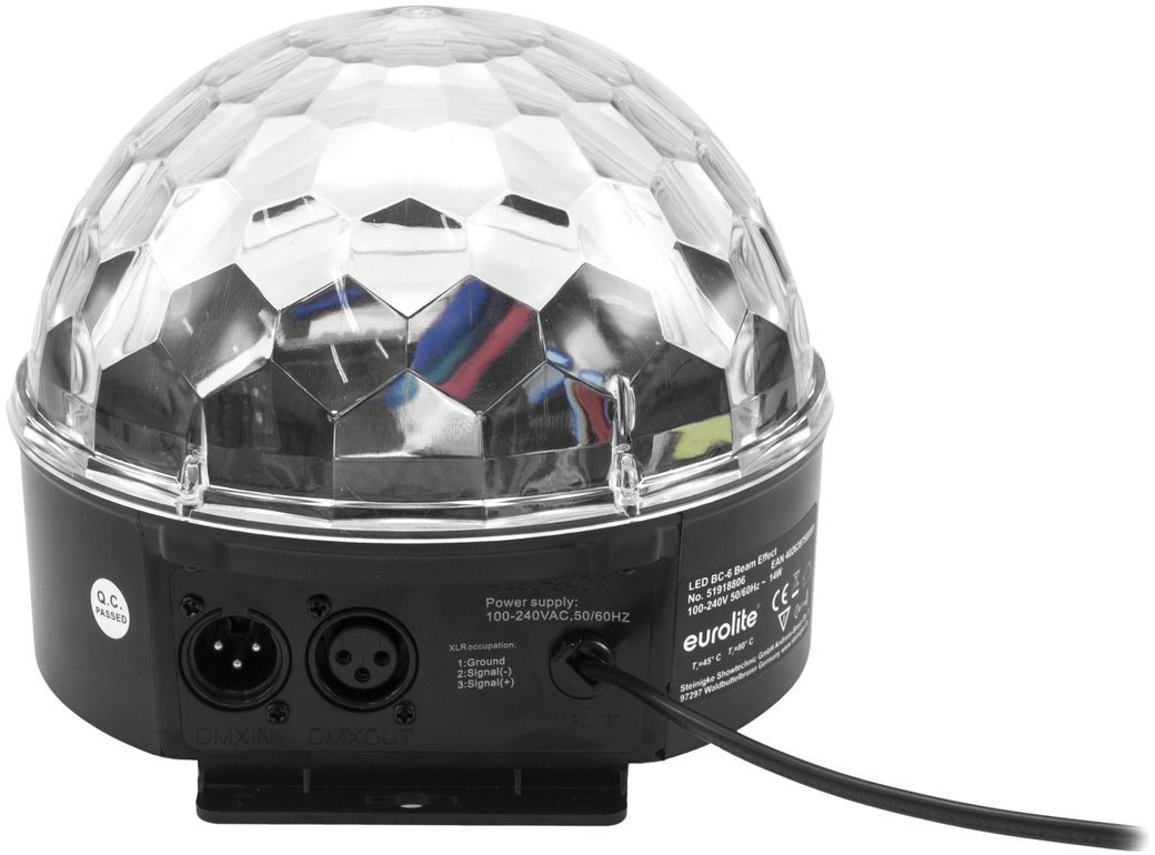 Eurolite LED Half Ball 6x 1W RGBAW DMX, paprskový efekt
