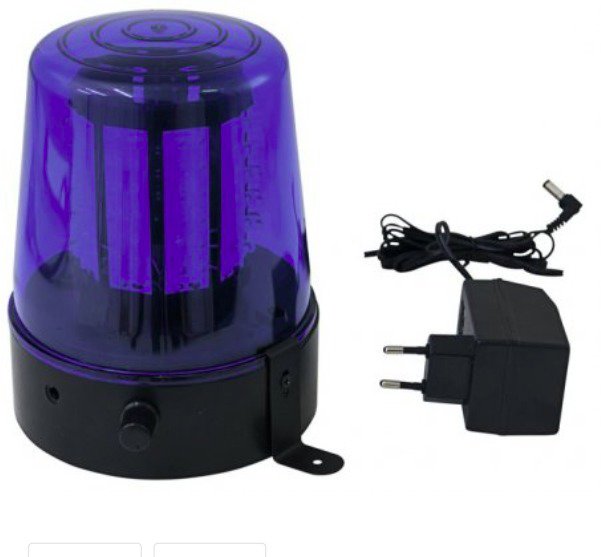 Eurolite LED policejní maják, 108 LED, modrý