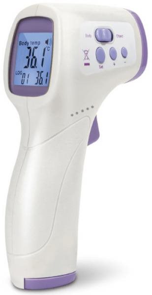Verk Bezkontaktní lékařský infračervený teploměr 2v1, 14,9 × 9,6 × 4,3 cm