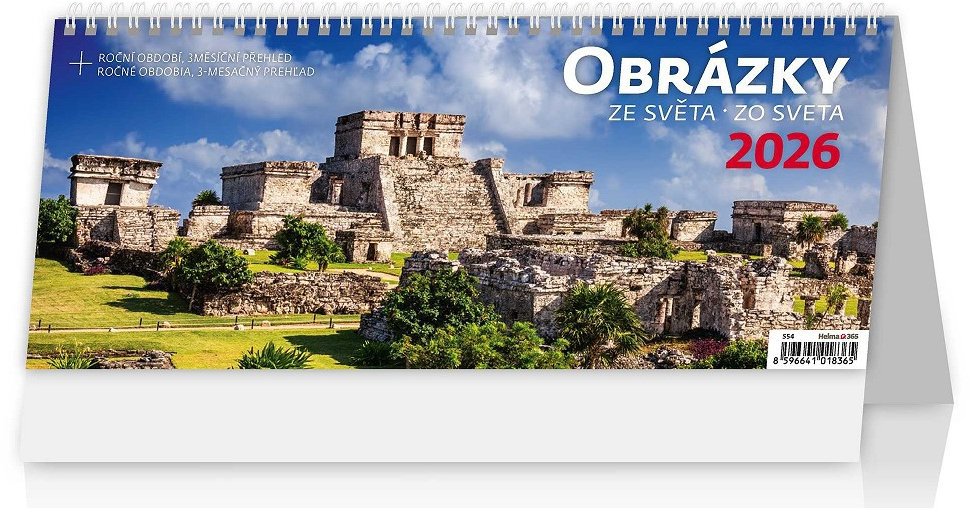 Helma Obrázky ze světa/Obrázky zo sveta 2026, 32,1 × 13,4 cm