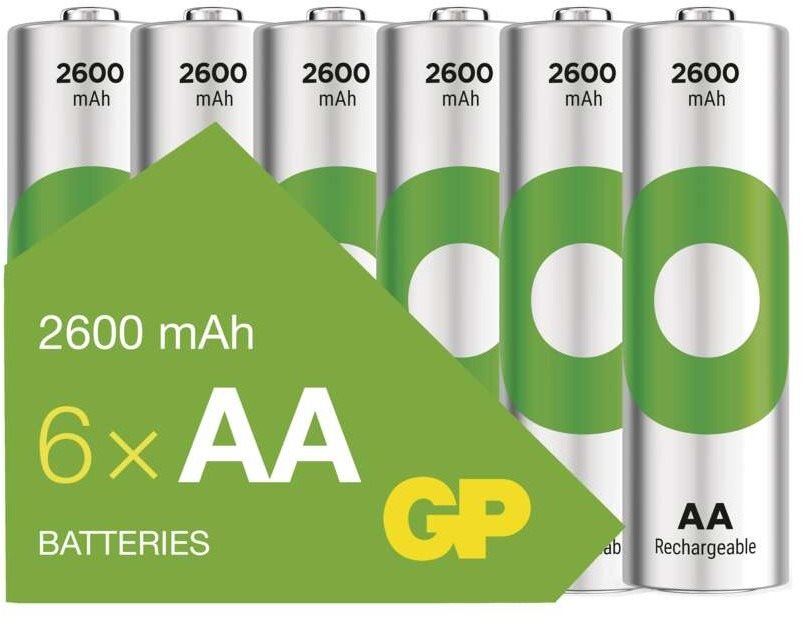 GP Nabíjecí baterie ReCyko 2600 AA (HR6), 6 ks