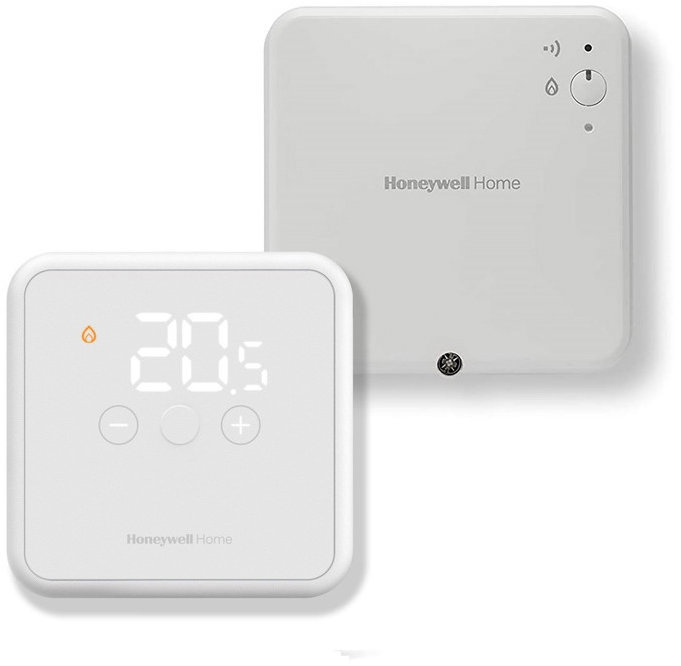 Honeywell Home YT42BRFT22, bezdrátový termostat DT4R bílý + spínací jednotka R9H